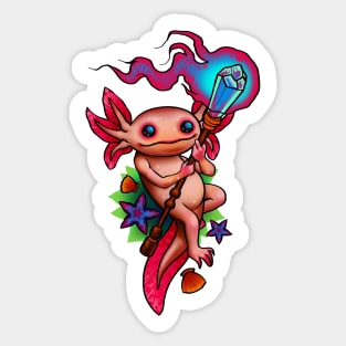 magic axolotl Sticker